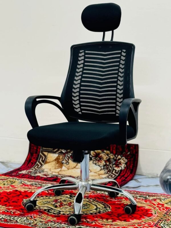 V Mesh Chair –কালো কালার