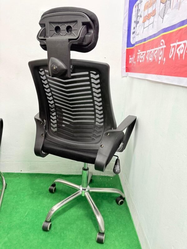 V Mesh Chair –কালো কালার Big head